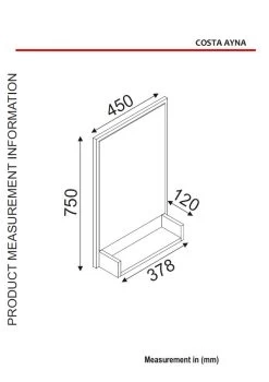 Spiegel Costa Schwarz Mit Ablage -Dekostuck Store moebel17 spiegel costa schwarz mit ablage 5