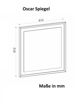 Spiegel Oscar 61x61cm Walnuss -Dekostuck Store moebel17 spiegel oscar 61x61cm walnuss 4