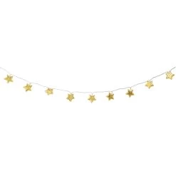 Lichterkette Mit Sternen In Gold