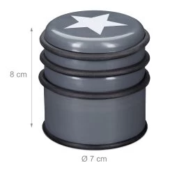 10x Türstopper In Dunkelgrau - Ø 8 Cm -Dekostuck Store relaxdays 10x turstopper in dunkelgrau o 8 cm 3
