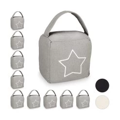 10x Türstopper "Sack" In Grau