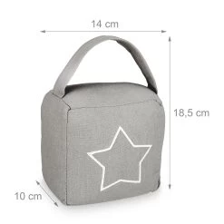 10x Türstopper "Sack" In Grau 12 10x Türstopper "Sack" In Grau -Dekostuck Store relaxdays 10x turstopper sack in grau 3