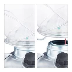 1x LED-Sturmlampe In Silber -Dekostuck Store relaxdays 1x led sturmlampe in silber 6