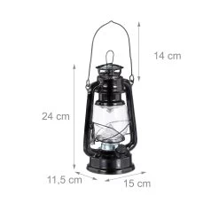 2x Sturmlaterne LED In Schwarz -Dekostuck Store relaxdays 2x sturmlaterne led in schwarz 3