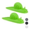 2x Türstopper "Schnecke" In Grün -Dekostuck Store relaxdays 2x turstopper schnecke in grun