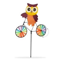 2x Windrad "Eule" In Bunt - (B)51,5 X (H)84,5 X (T)3 Cm -Dekostuck Store relaxdays 2x windrad eule in bunt b 51 5 x h 84 5 x t 3 cm 5