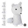 5x Türstopper "Fuchs" In Weiß -Dekostuck Store relaxdays 5x turstopper fuchs in weiss