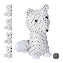 5x Türstopper "Fuchs" In Weiß