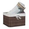 Aufbewahrungskorb In Braun - (B)31 X (H)20 X (T)31 Cm -Dekostuck Store relaxdays aufbewahrungskorb in braun b 31 x h 20 x t 31 cm