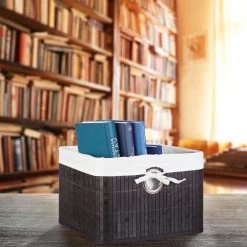 Aufbewahrungskorb In Braun - (B)31 X (H)20 X (T)31 Cm -Dekostuck Store relaxdays aufbewahrungskorb in braun b 31 x h 20 x t 31 cm 4