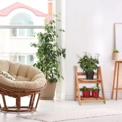 Blumentreppe In Braun - (B)41 X (H)51 X (T)25 Cm -Dekostuck Store relaxdays blumentreppe in braun b 41 x h 51 x t 25 cm 2