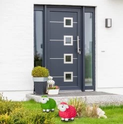 Gartenfigur Schaf In Grün -Dekostuck Store relaxdays gartenfigur schaf in grun 4