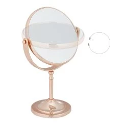 Kosmetikspiegel In Kupfer -Dekostuck Store relaxdays kosmetikspiegel in kupfer 5