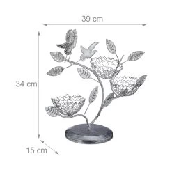 Schmuckbaum In Silber -Dekostuck Store relaxdays schmuckbaum in silber 3