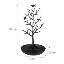 Schmuckständer "Baum" In Schwarz -Dekostuck Store relaxdays schmuckstander baum in schwarz 3