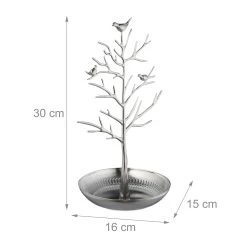 Schmuckständer "Baum" In Silber 13 Schmuckständer "Baum" In Silber -Dekostuck Store relaxdays schmuckstander baum in silber 3