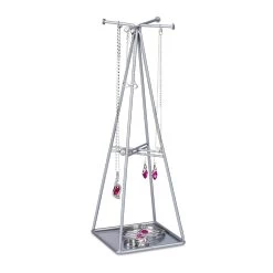 Schmuckständer In Silber - (B)10,5 X (H)31 X (T)10,5 Cm -Dekostuck Store relaxdays schmuckstander in silber b 10 5 x h 31 x t 10 5 cm 7