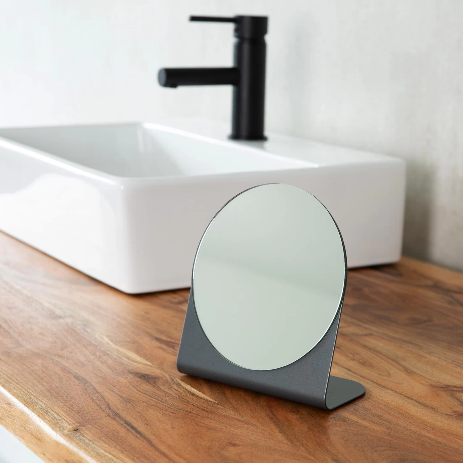 RIDDER Kosmetik-Spiegel Arwen Dunkelgrau 4 RIDDER Kosmetik-Spiegel Arwen Dunkelgrau – Bild 2