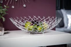 Dekoschale STRUCTURE In Silber - 45 X 15 X 45cm -Dekostuck Store riess ambiente de dekoschale structure in silber 45 x 15 x 45cm 3