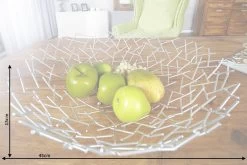 Dekoschale STRUCTURE In Silber - 45 X 15 X 45cm -Dekostuck Store riess ambiente de dekoschale structure in silber 45 x 15 x 45cm 7