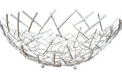 Dekoschale STRUCTURE In Silber - 45 X 15 X 45cm -Dekostuck Store riess ambiente de dekoschale structure in silber 45 x 15 x 45cm 8