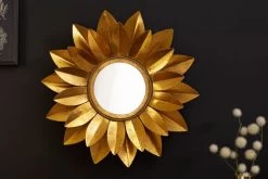Wandspiegel SUNFLOWER In Gold - 60 X 60 X 7cm -Dekostuck Store riess ambiente de wandspiegel sunflower in gold 60 x 60 x 7cm 3
