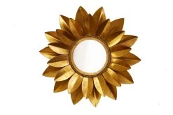Wandspiegel SUNFLOWER In Gold - 60 X 60 X 7cm -Dekostuck Store riess ambiente de wandspiegel sunflower in gold 60 x 60 x 7cm 8