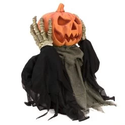Halloween Animierte Figur POP-UP Kürbis In Schwarz - Höhe: 70cm -Dekostuck Store satisfire halloween animierte figur pop up kurbis in schwarz hohe 70cm 3