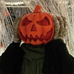 Halloween Animierte Figur POP-UP Kürbis In Schwarz - Höhe: 70cm -Dekostuck Store satisfire halloween animierte figur pop up kurbis in schwarz hohe 70cm 4