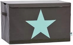 Aufbewahrungsbox Star, Grau/mint