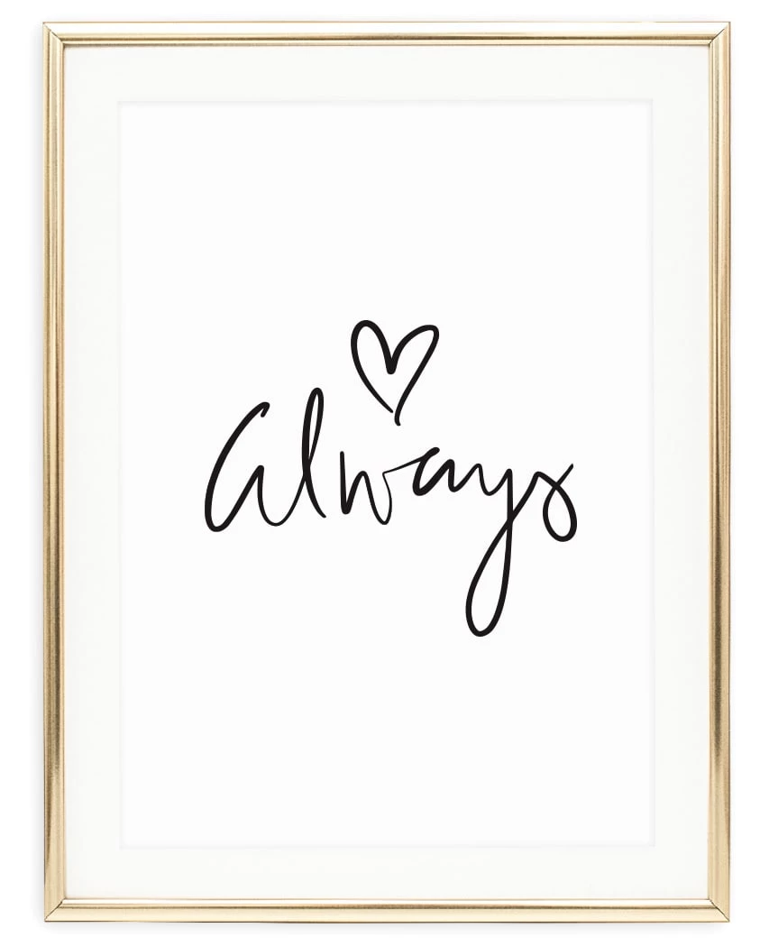 Poster / Kunstdruck "Always" I Ohne Rahmen 5 Poster / Kunstdruck "Always" I Ohne Rahmen – Bild 3