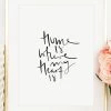 Poster / Kunstdruck "Home Is Where My Heart Is" I Ohne Rahmen -Dekostuck Store tales by jen poster kunstdruck home is where my heart is i ohne rahmen