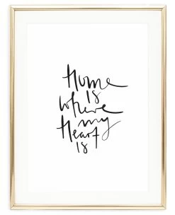 Poster / Kunstdruck "Home Is Where My Heart Is" I Ohne Rahmen -Dekostuck Store tales by jen poster kunstdruck home is where my heart is i ohne rahmen 2