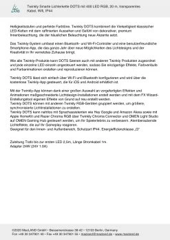 Twinkly Lichterkette DOTS 400 LED RGB In Bunt - (L) 20 M -Dekostuck Store twinkly lichterkette dots 400 led rgb in bunt l 20 m 5