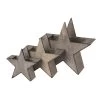 3er Set Holzstern Zum Bepflanzen In Grau -Dekostuck Store unus 3er set holzstern zum bepflanzen in grau