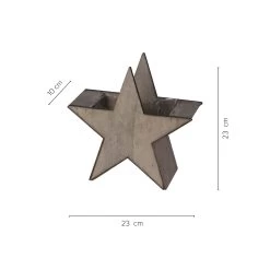 3er Set Holzstern Zum Bepflanzen In Grau -Dekostuck Store unus 3er set holzstern zum bepflanzen in grau 2