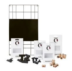 VTwonen Memoboard "with Clips And Magnets" In Schwarz
