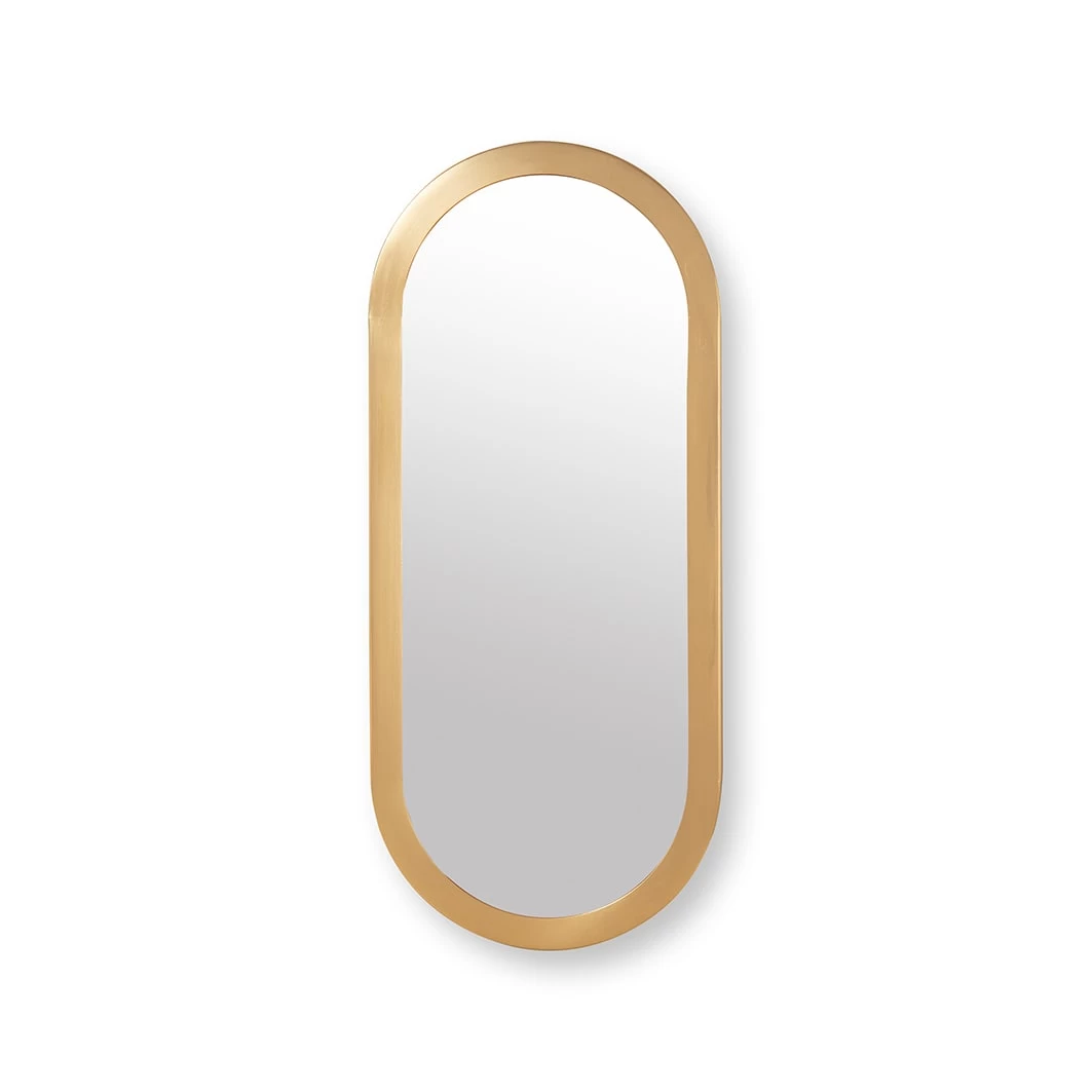 VTwonen Spiegel "Mirror Oval" In Goud - (L) 30 X (B) 70cm 3 VTwonen Spiegel "Mirror Oval" In Goud - (L) 30 X (B) 70cm