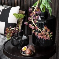 VTwonen Vasen "Vase Glass" In Schwarz - (L) 24,5 X (B) 18cm 7 VTwonen Vasen "Vase Glass" In Schwarz - (L) 24,5 X (B) 18cm -Dekostuck Store vtwonen vasen vase glass in schwarz l 24 5 x b 18cm 2