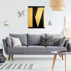 Leinwandbild Gold - Antiqua Letter M Schwarz In Schwarz-Weiß 15 Leinwandbild Gold - Antiqua Letter M Schwarz In Schwarz-Weiß -Dekostuck Store wallart leinwandbild gold antiqua letter m schwarz in schwarz weiss 4