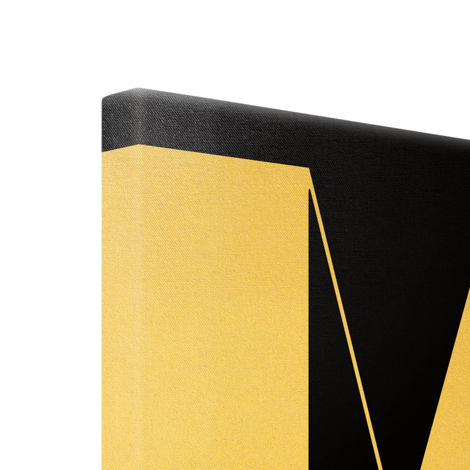 Leinwandbild Gold - Antiqua Letter M Schwarz In Schwarz-Weiß 9 Leinwandbild Gold - Antiqua Letter M Schwarz In Schwarz-Weiß – Bild 7