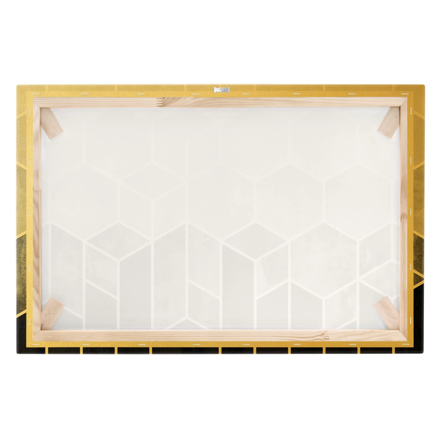 Leinwandbild Gold - Goldene Geometrie - Sechsecke Schwarz Weiß In Schwarz-Weiß 10 Leinwandbild Gold - Goldene Geometrie - Sechsecke Schwarz Weiß In Schwarz-Weiß – Bild 8