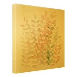 Leinwandbild Gold - Sommerlicher Blätterreigen In Orange -Dekostuck Store wallart leinwandbild gold sommerlicher blatterreigen in orange 5