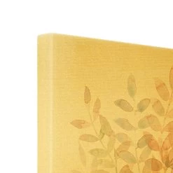 Leinwandbild Gold - Sommerlicher Blätterreigen In Orange -Dekostuck Store wallart leinwandbild gold sommerlicher blatterreigen in orange 6