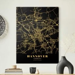 Leinwandbild Gold - Stadtplan Hannover - Klassik Schwarz In Schwarz-Weiß 13 Leinwandbild Gold - Stadtplan Hannover - Klassik Schwarz In Schwarz-Weiß -Dekostuck Store wallart leinwandbild gold stadtplan hannover klassik schwarz in schwarz weiss 2