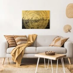 Leinwandbild Gold - Verschmelzung Schwarz Weiß In Schwarz-Weiß -Dekostuck Store wallart leinwandbild gold verschmelzung schwarz weiss in schwarz weiss 3