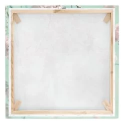 Leinwandbild - Kirschblütentanz Auf Leinenstruktur In Creme-Beige -Dekostuck Store wallart leinwandbild kirschblutentanz auf leinenstruktur in creme beige 6