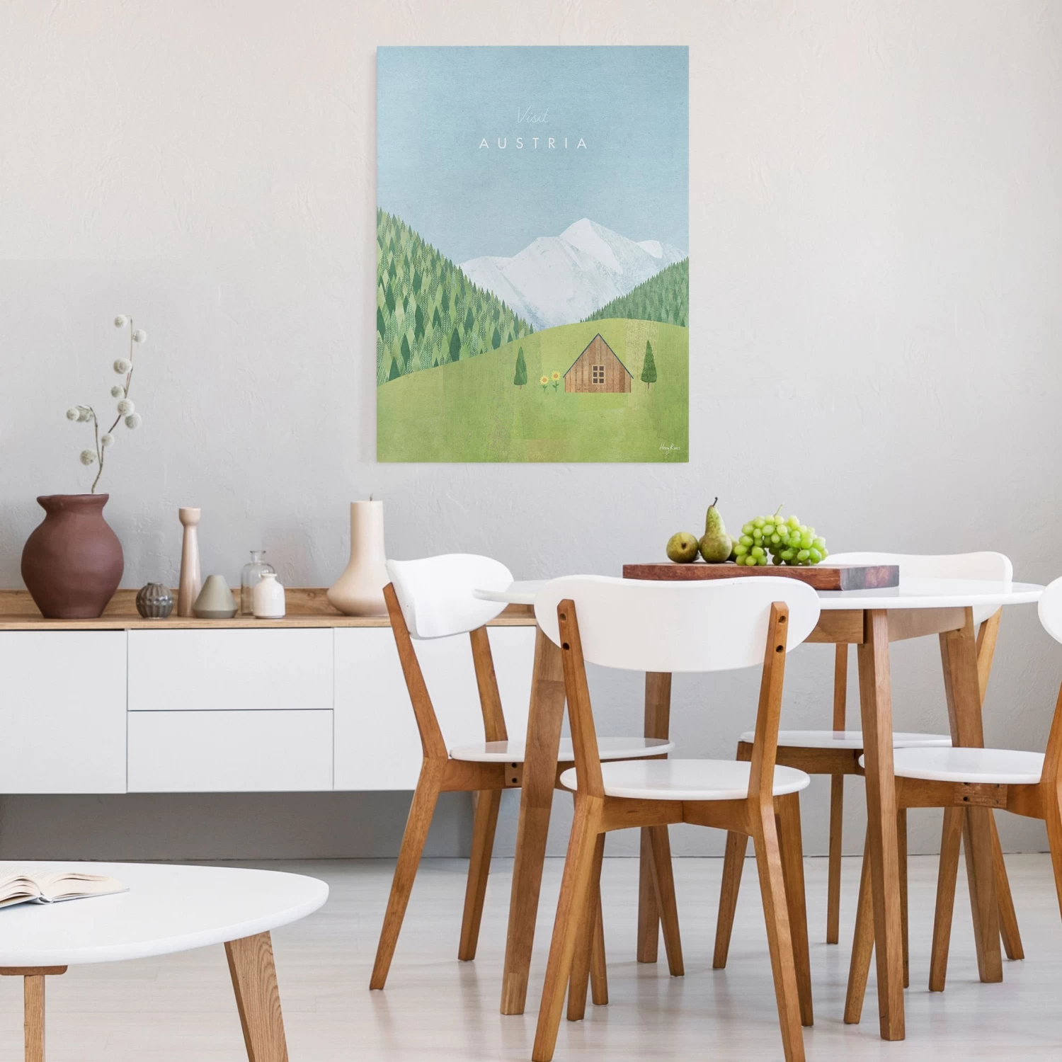 Leinwandbild - Reiseposter - Austria In Grün 6 Leinwandbild - Reiseposter - Austria In Grün – Bild 4