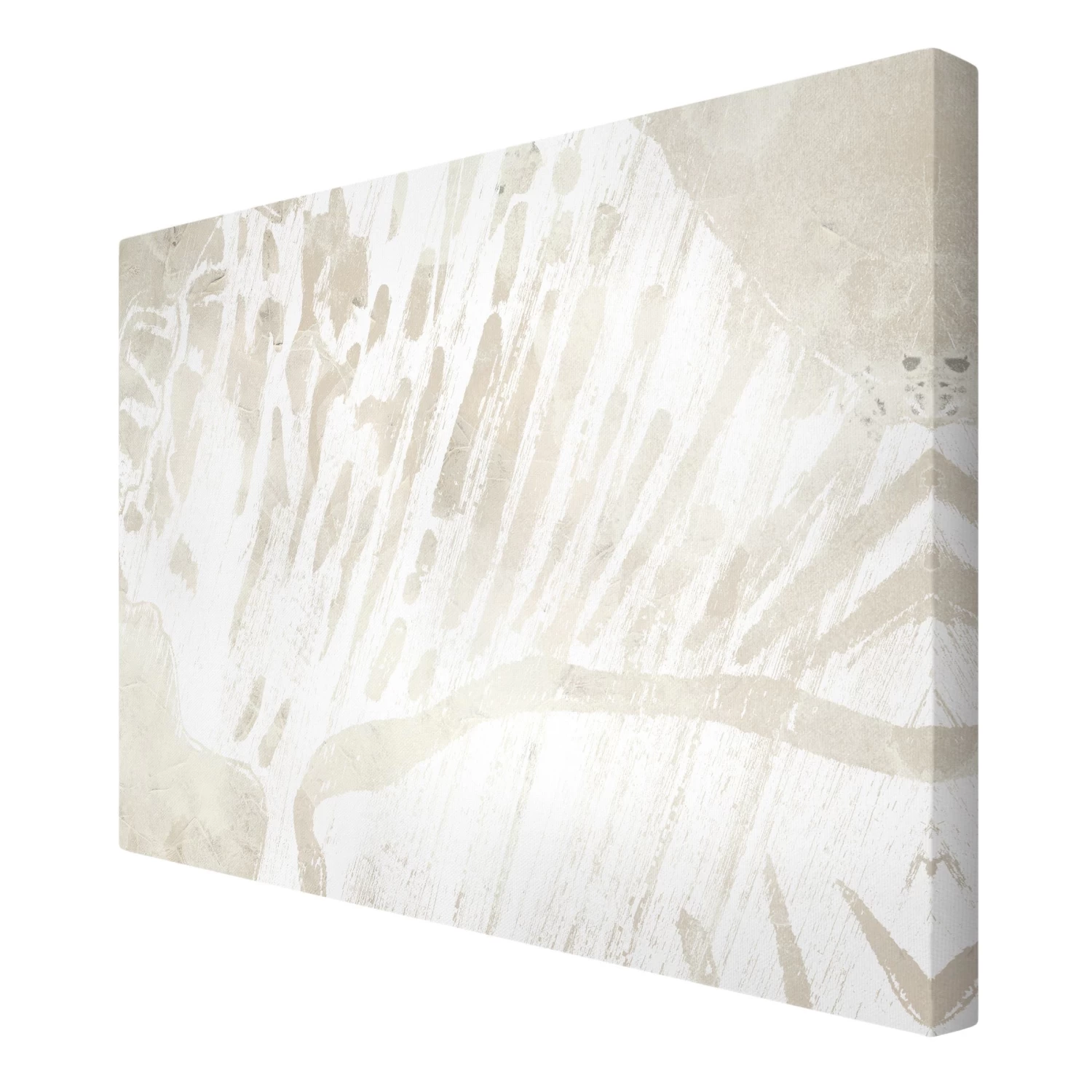 Leinwandbild - Tritonmuschel Silhouette Auf Leinen In Creme-Beige 8 Leinwandbild - Tritonmuschel Silhouette Auf Leinen In Creme-Beige – Bild 6