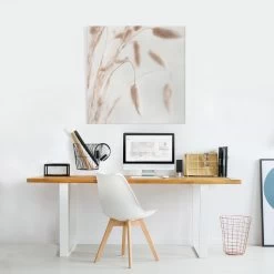 Leinwandbild - Zartes Glanzgras In Creme-Beige -Dekostuck Store wallart leinwandbild zartes glanzgras in creme beige 3